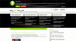 Desktop Screenshot of plenum.si