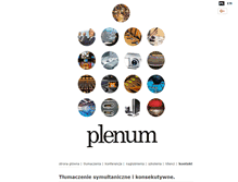 Tablet Screenshot of plenum.com.pl